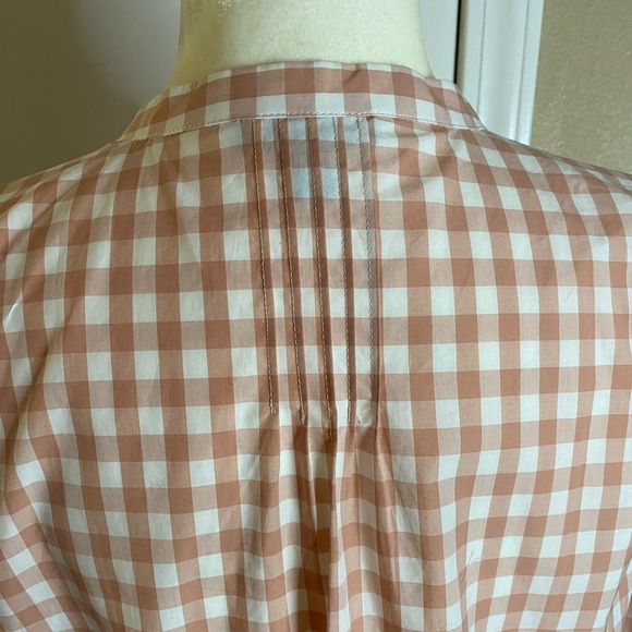 J. Crew Plaid Half Button Shirt - Picture 9 of 10